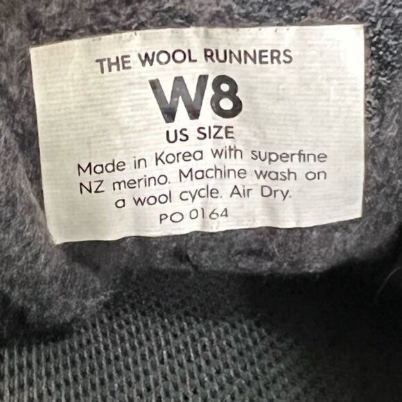 ALLBIRDS Womens Dark Gray Wool Runners Sz 8 - Picture 11 of 11